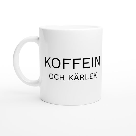 Varm och kärleksfull design för sjuksköterskor med koffein och kärlek som drivkraft.