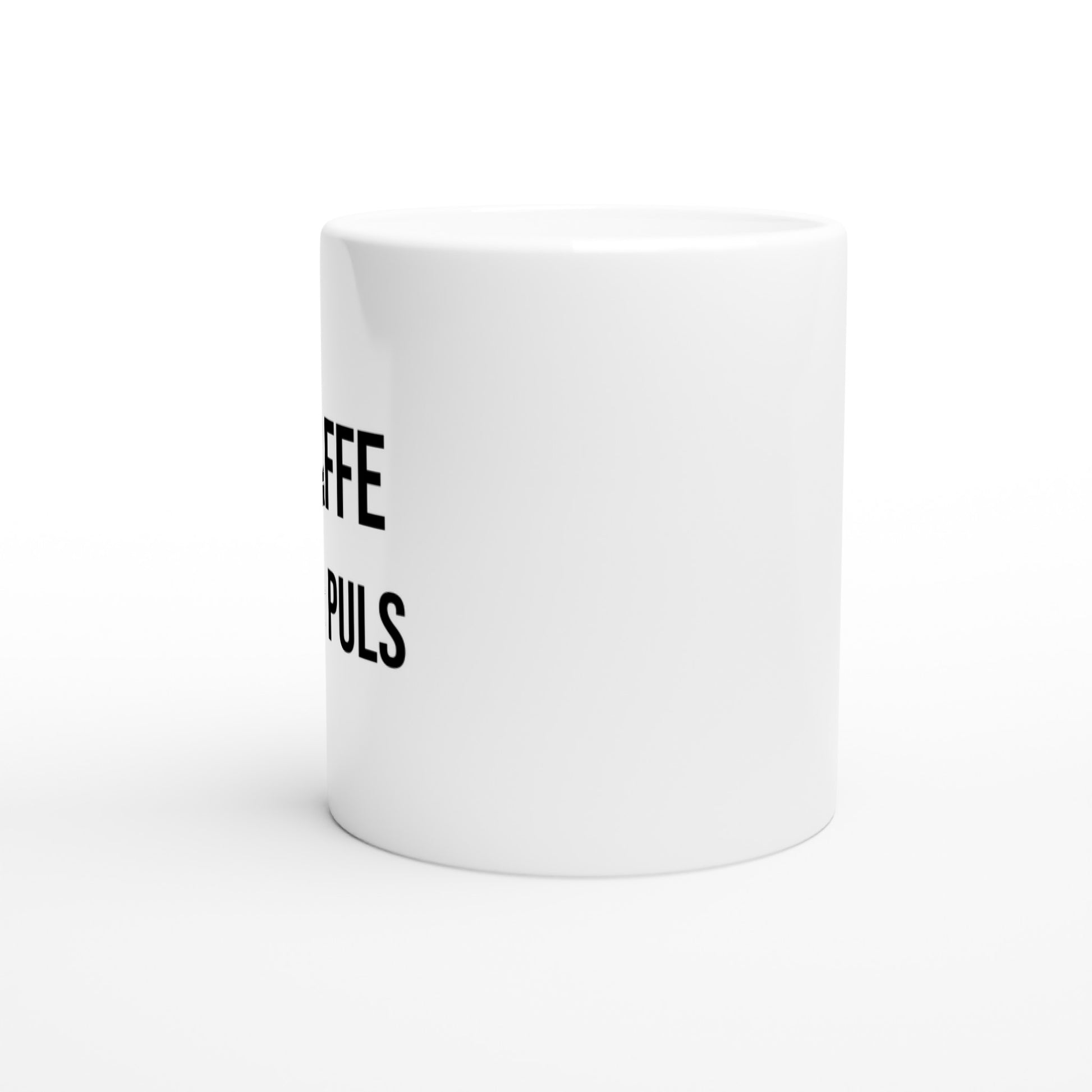 Kaffe och Puls mugg för sjuksköterskan - en perfekt kombination av passion och humor.