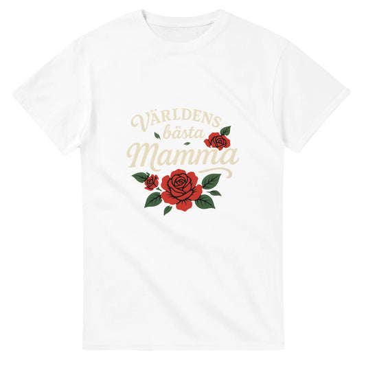 Tidlös Mammakärlek - 'Världens bästa mamma' i elegant stil med luftiga rosor. Hylla mamma med denna vackra design.