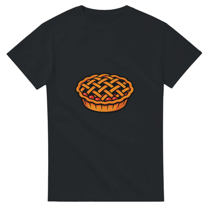 Körsbärspaj på t-shirt - fånga essensen av en hembakad paj med detta saftiga motiv.