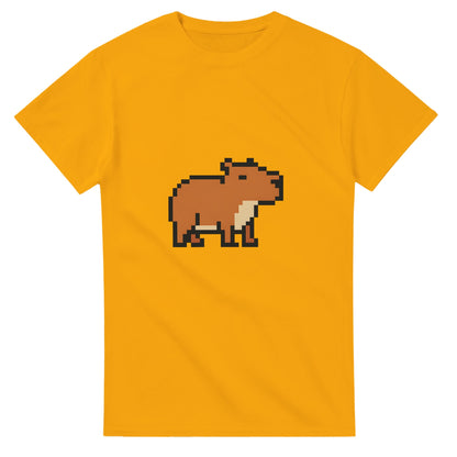 Pixel Capy - retro capybara med gaming-vibbar, perfekt för gamers och capybara-fans.