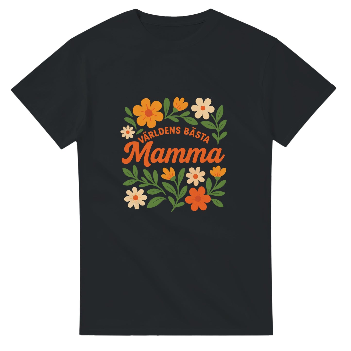 Vackra blommor med kärleksfull hyllning till världens bästa mamma