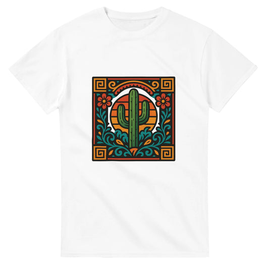 Mexikansk retro charm med kaktusmotiv i starka färger och folkliga detaljer. Upplev Mexiko på nytt!