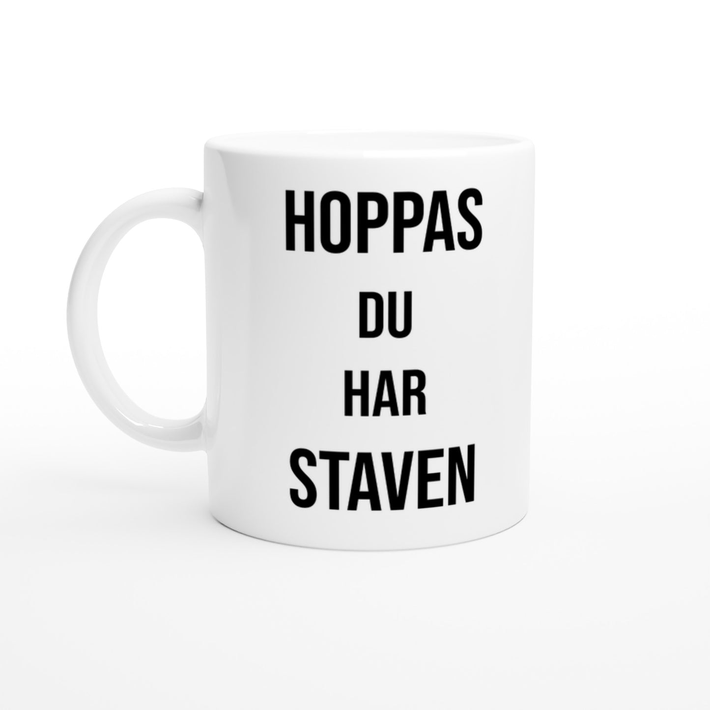 Mugg för skidfantaster som vet att vintern kan vara halkig. Perfekt för roligt vinteräventyr!