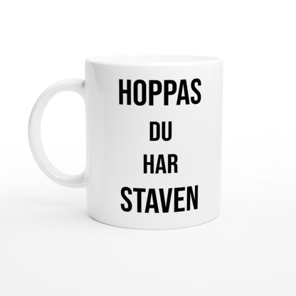 Mugg för skidfantaster som vet att vintern kan vara halkig. Perfekt för roligt vinteräventyr!