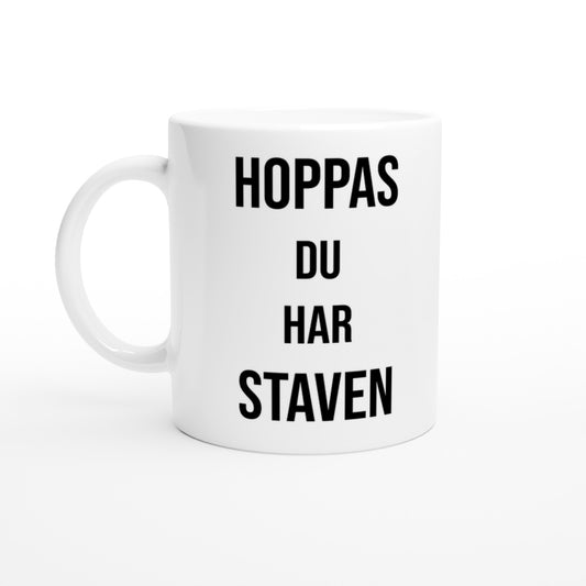 Mugg för skidfantaster som vet att vintern kan vara halkig. Perfekt för roligt vinteräventyr!