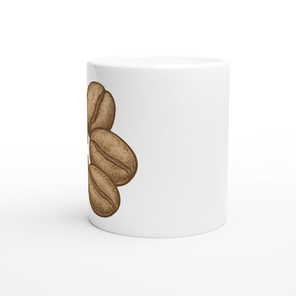 Kaffebönor som konstverk, klassiska detaljer, retro-känsla, unik och stilren design, Mugg Heritage Beans Medley