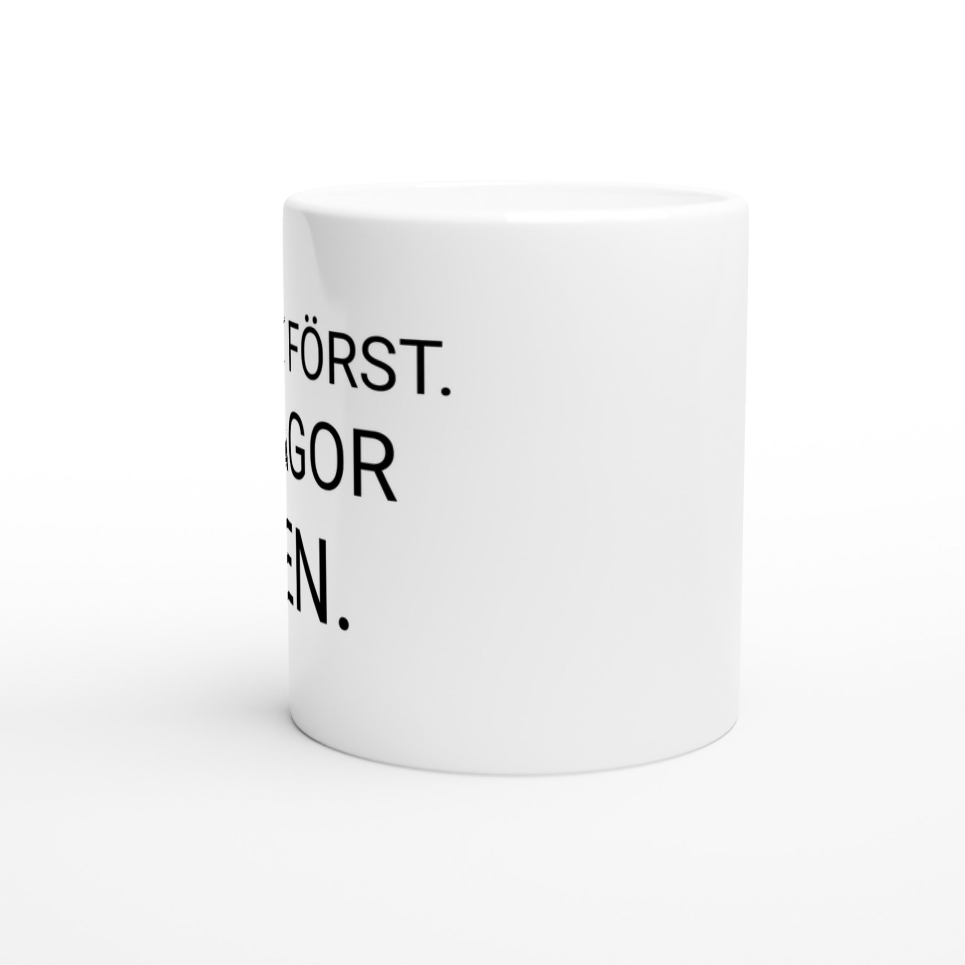 Kaffe Först. Frågor Sen. - För en lugn morgon med en kopp kaffe som start.