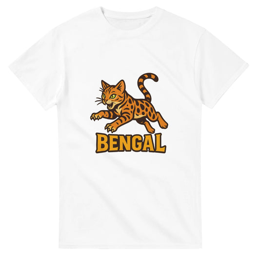 Unik T-shirt med livlig Bengal och djungeläventyr, perfekt för äventyrslystna.