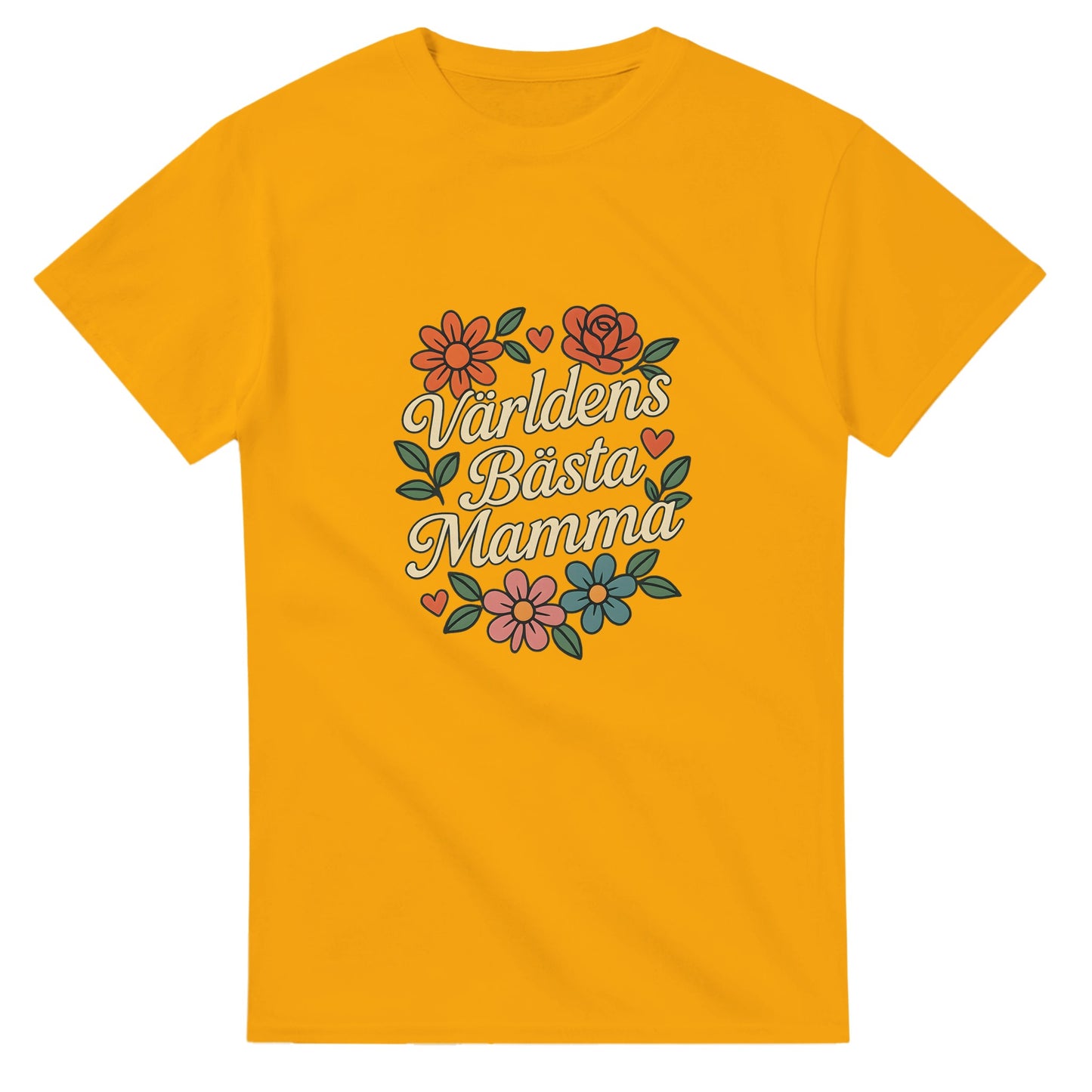 Vacker T-shirt med blommor och text för att fira den starkaste mamman i världen. Perfekt present!