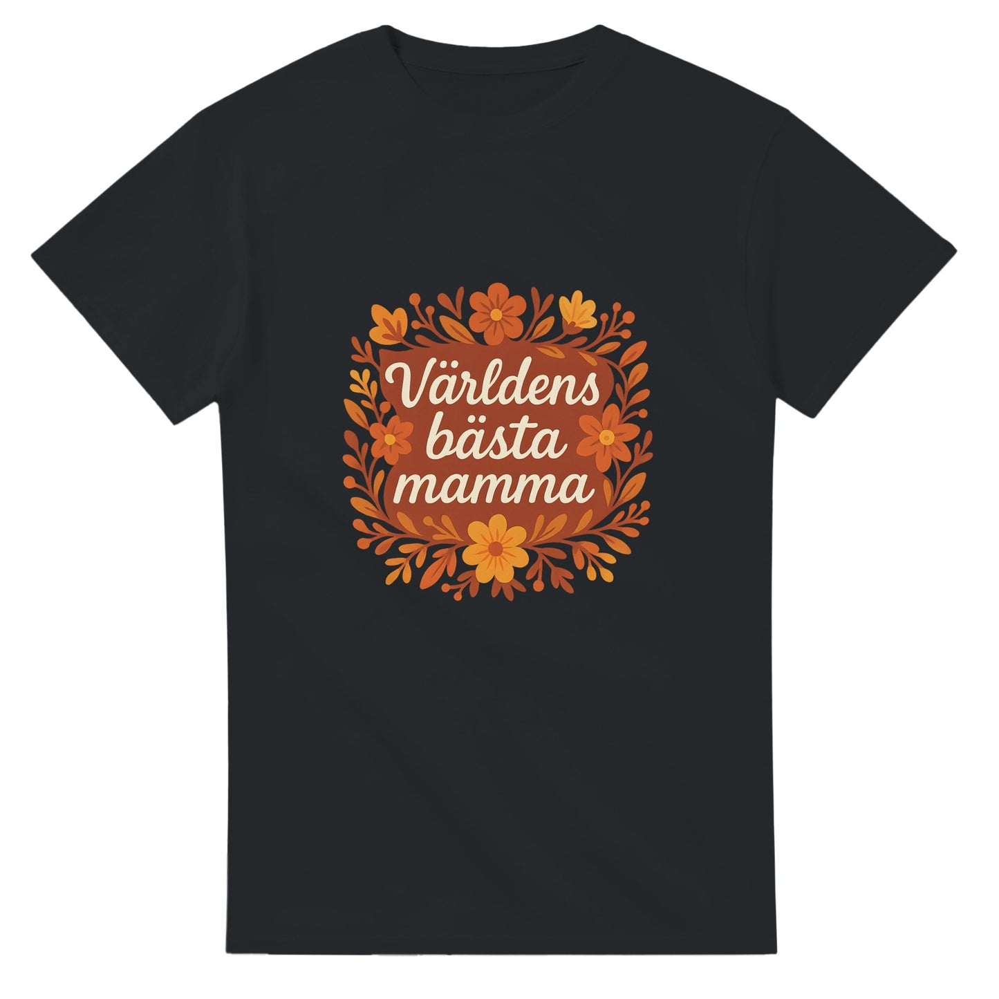 T-shirt med blommor och kärleksfull hälsning för mamma.