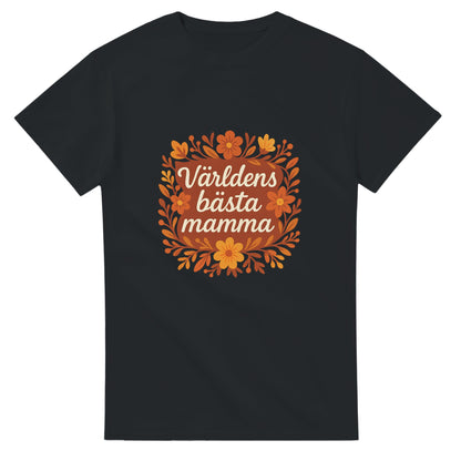 T-shirt med blommor och kärleksfull hälsning för mamma.