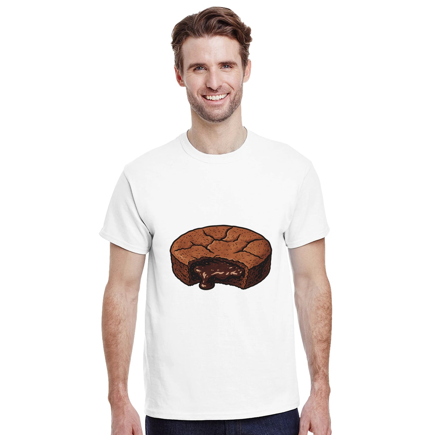 Kladdkaka T-shirt med chokladmagi för alla chokladälskare.