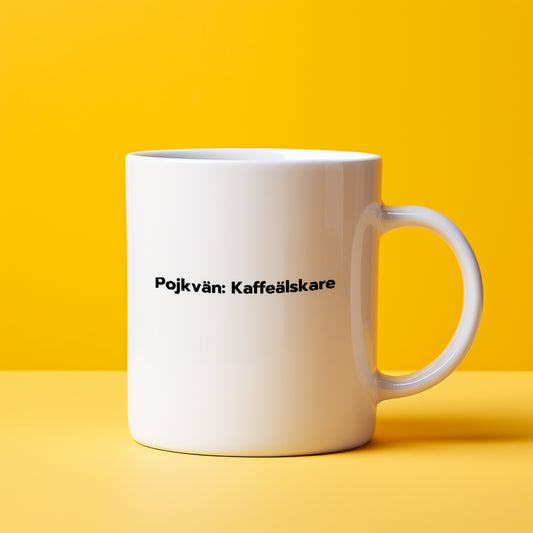 Kaffeälskare Pojkvän-mugg