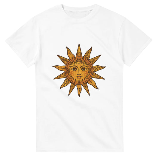 Vintage T-shirt med soligt motiv och varma färger som fångar den spanska solens essens.