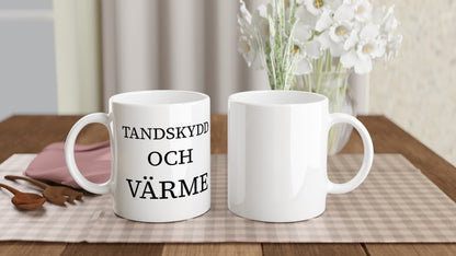 Tandskydd och värme för hockeyentusiaster - en praktisk mugg för skydd och komfort.
