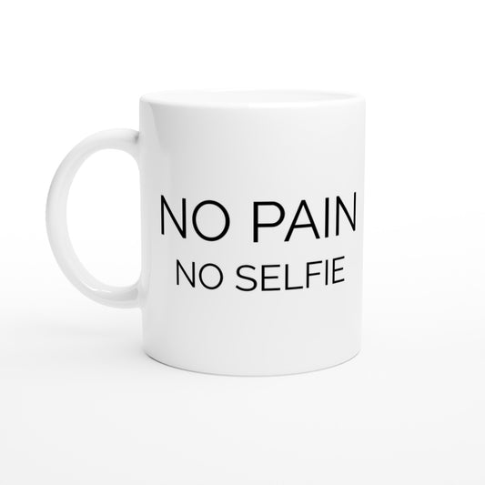 Träningsmugg för den som kräver en spegel-selfie efter varje pass. No Pain, No Selfie!