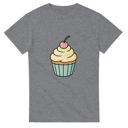 T-shirt med cupcake charm i pastellfärger för sötsakälskare.