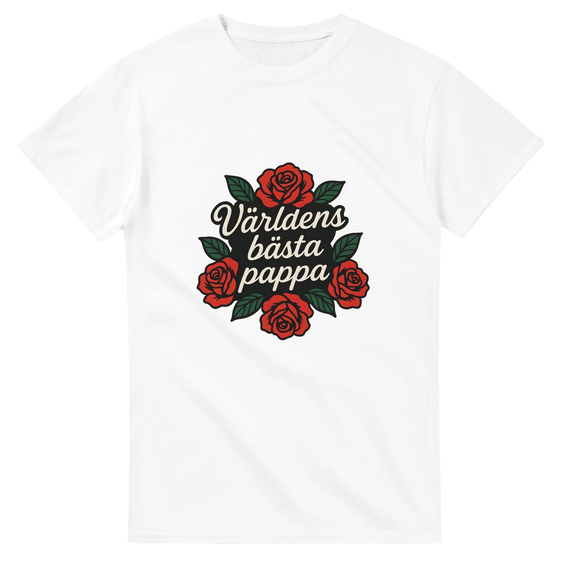 Vacker T-shirt med typografi, perfekt gåva till pappa. Ge honom en blomma varje dag med denna blomstrande T-shirt.