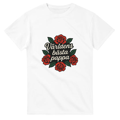 Vacker T-shirt med typografi, perfekt gåva till pappa. Ge honom en blomma varje dag med denna blomstrande T-shirt.