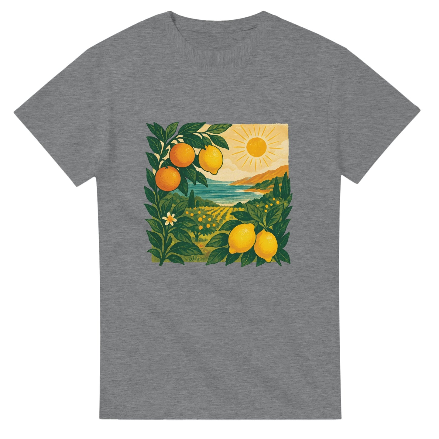 Vintage citrus- och solkustdesign från Sicilien. Perfekt för Italien-älskare!