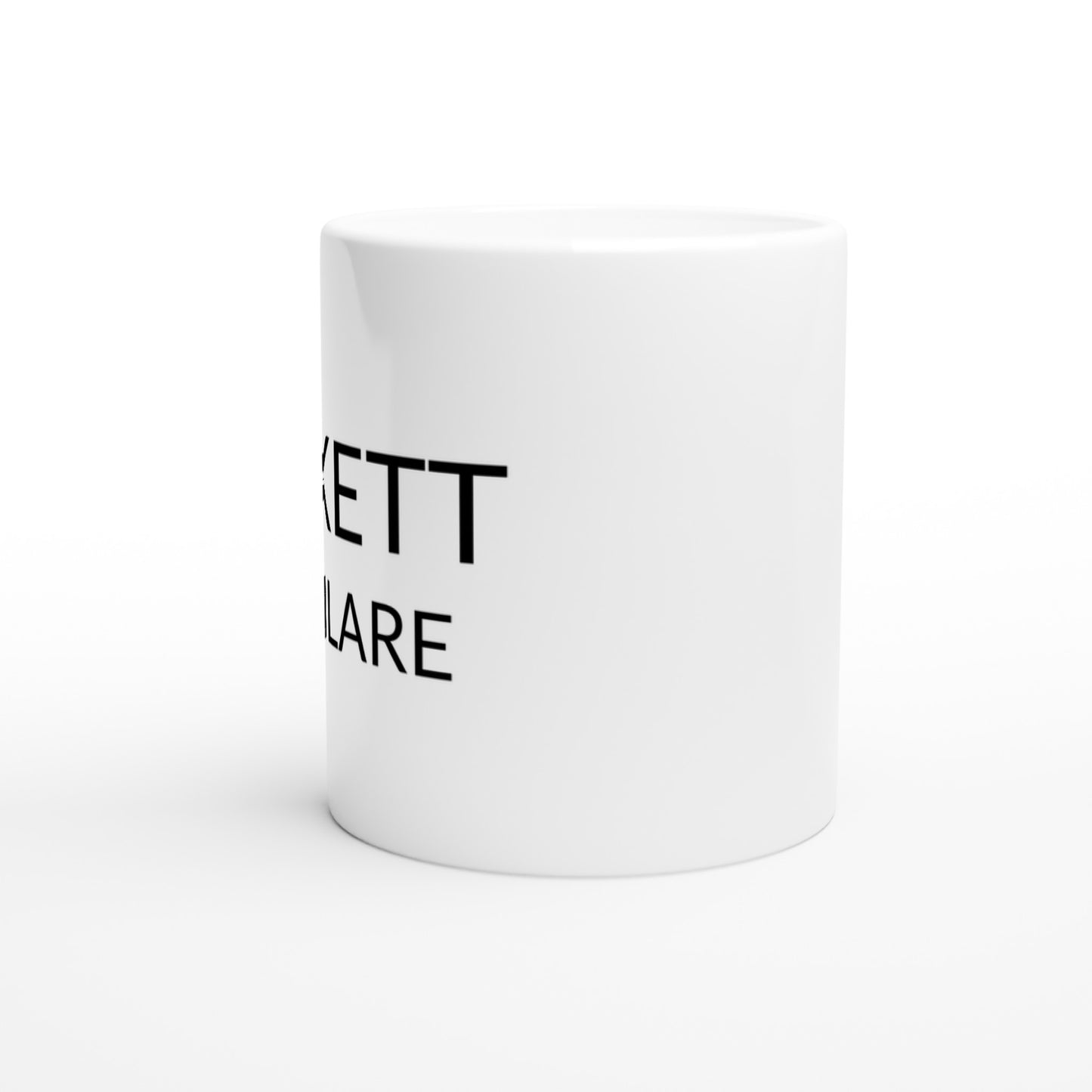 En rolig kaffemugg för racketjägare. Perfekt för den som alltid letar efter det bästa racketet.