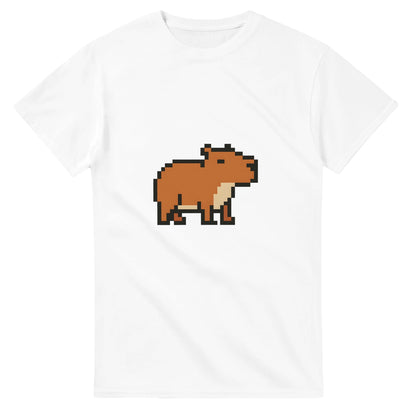 Pixel Capy - retro capybara med gaming-vibbar, perfekt för gamers och capybara-fans.