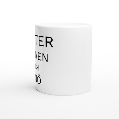 Mugg för skidåkare med humor i backen - Snö och Stav