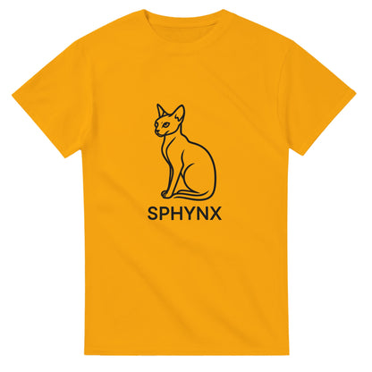 Sphynx-katt i minimalistisk design, perfekt för stilmedvetna.