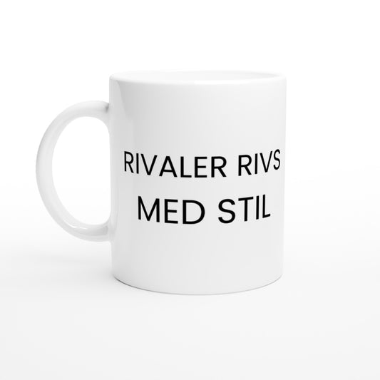 Humoristisk påminnelse om rivalitet i tennis. För tuffa matcher där stil och finess är avgörande. Rivaler rivs med stil.