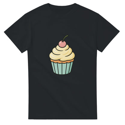 T-shirt med cupcake charm i pastellfärger för sötsakälskare.