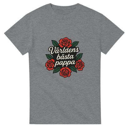 Vacker T-shirt med typografi, perfekt gåva till pappa. Ge honom en blomma varje dag med denna blomstrande T-shirt.