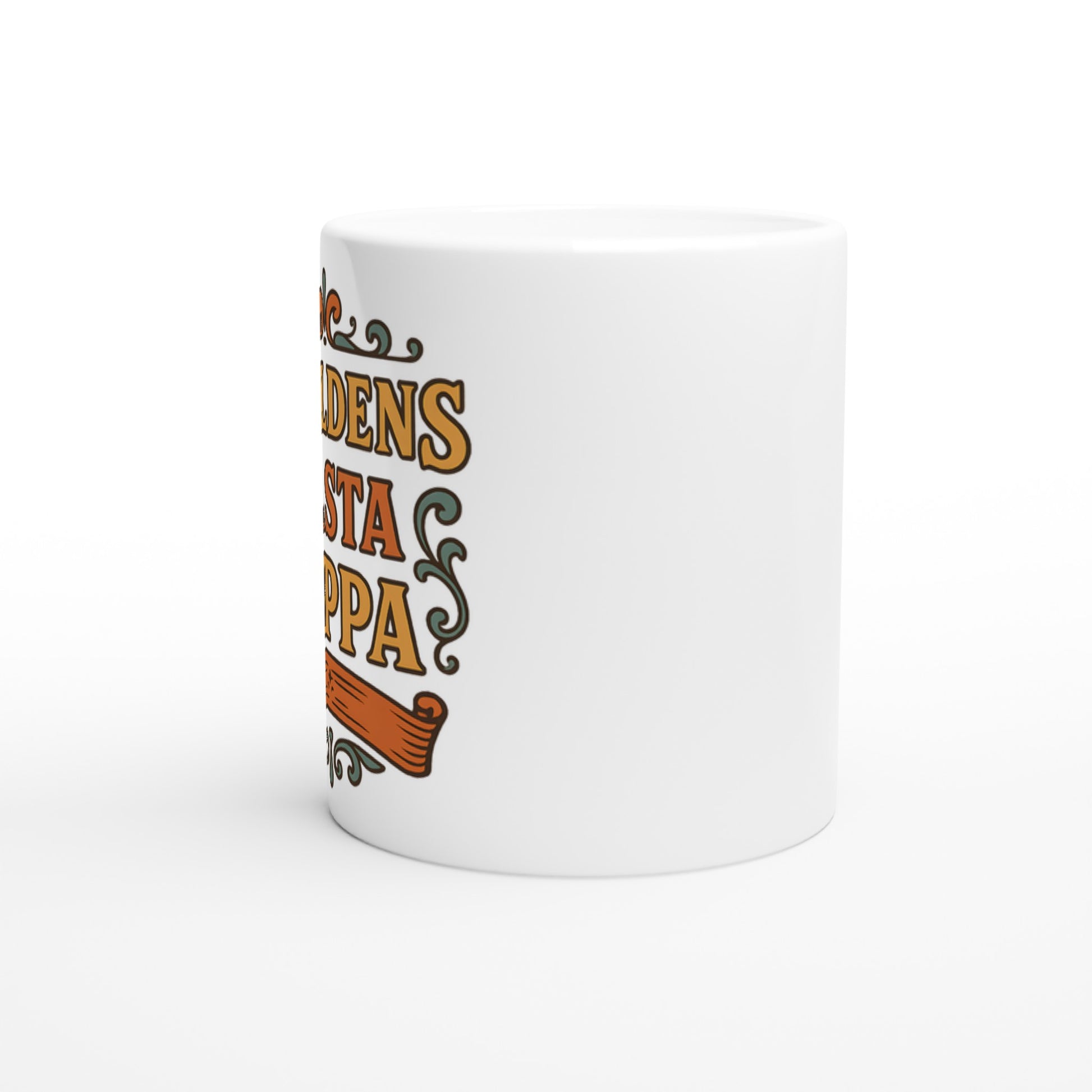 Mugg i vintage stil för pappor som älskar nostalgi. Hylla världens bästa pappa med detta tidlösa pappaporslin.