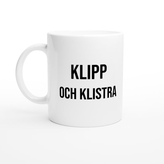 Kreativ mugg för frisörer som älskar att mixa stilar. Perfekt för klipp och klistra!