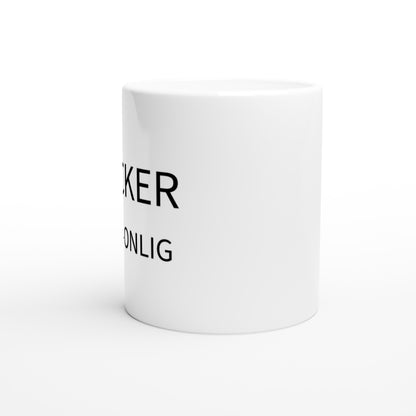 Mugg för rörmokare som visar personlighet i sitt arbete.
