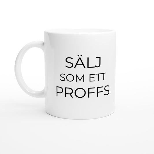 Säljproffs - Stilren mugg för kontoret som visar din säljaranda.