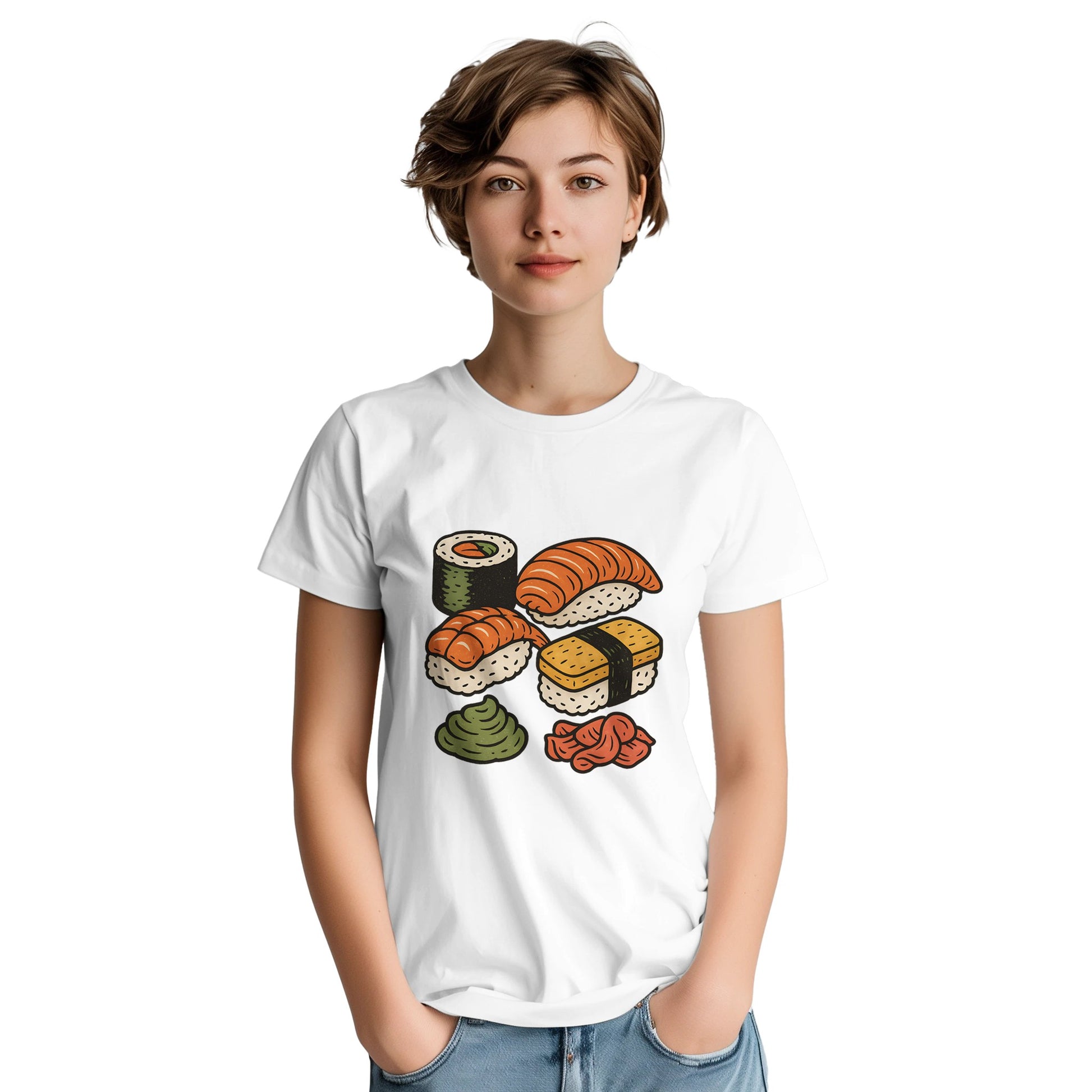 Sushi Nostalgia - En perfekt mix av klassisk och modern japansk matkultur. Fira med denna nostalgiska sushi-design.