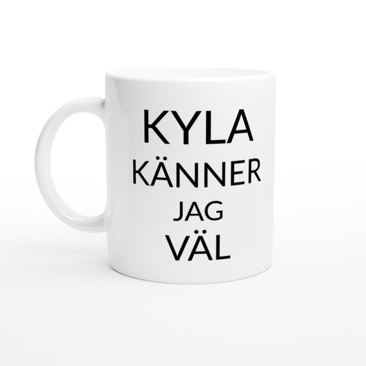 Mugg för kallt väder och skratt.