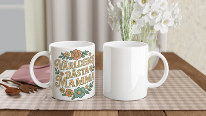 Vintageinspirerad mugg för kaffeälskande mamma. Perfekt present till världens bästa mamma!