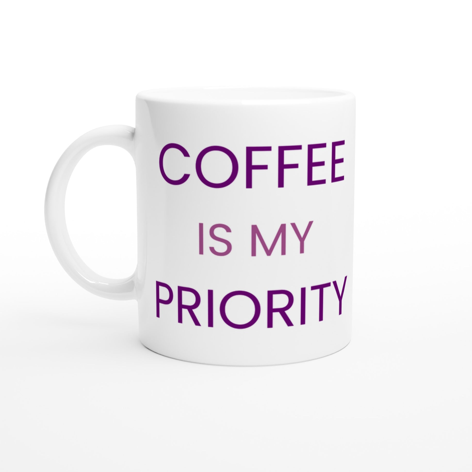 Kaffe Prioritering - en rolig påminnelse om vikten av kaffe.