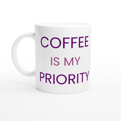 Kaffe Prioritering - en rolig påminnelse om vikten av kaffe.