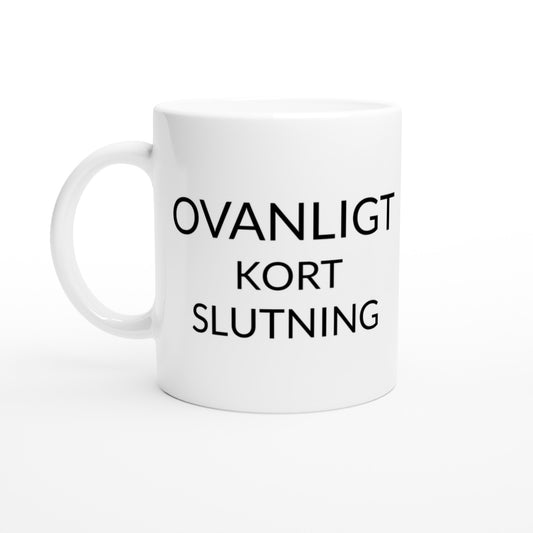 Överraskande Kortslutning - en humoristisk mugg för elektriker som skildrar oväntade ögonblick i vardagen.