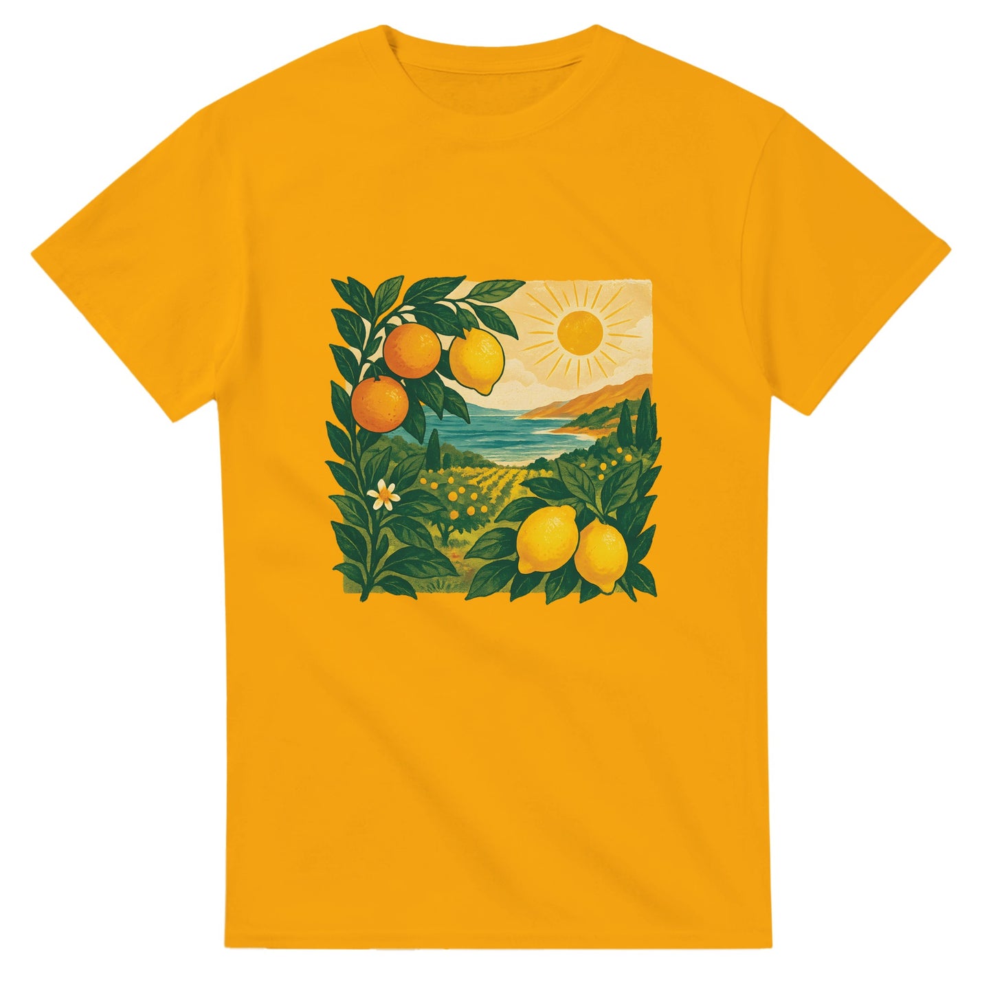 Vintage citrus- och solkustdesign från Sicilien. Perfekt för Italien-älskare!
