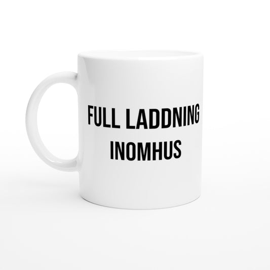 Elektrikerns morgonrutin med Dagens Laddning - en kraftfull kopp kaffe och en dos humor.