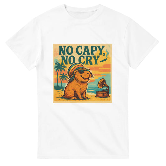 Glädjefylld capybara för karibisk avslappning och positivitet. Perfekt för stranden eller soffan. Inspirerad av reggae-klassikern.