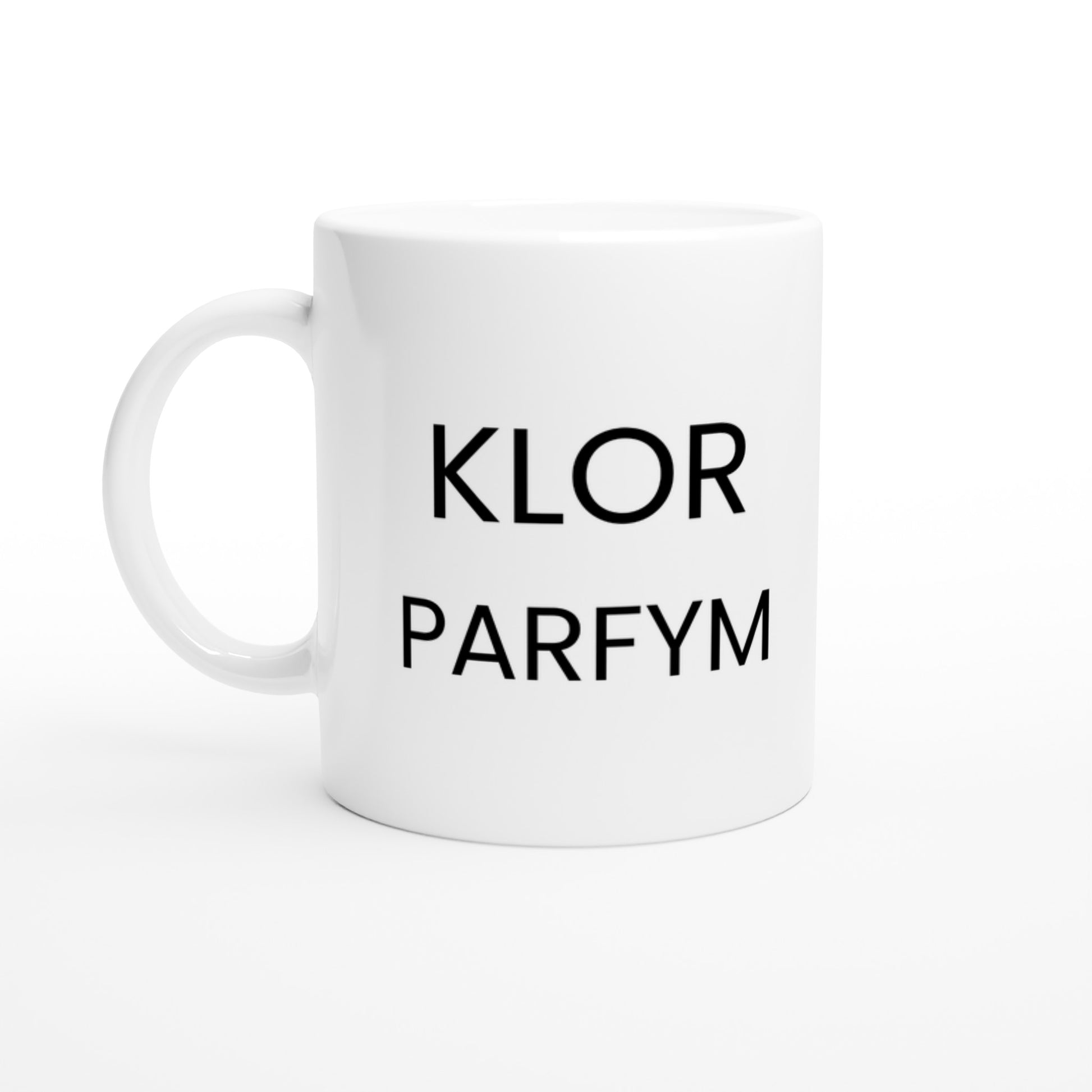 Klorparfym - en mustig mugg för den stolta simmaren med en doft av klor.