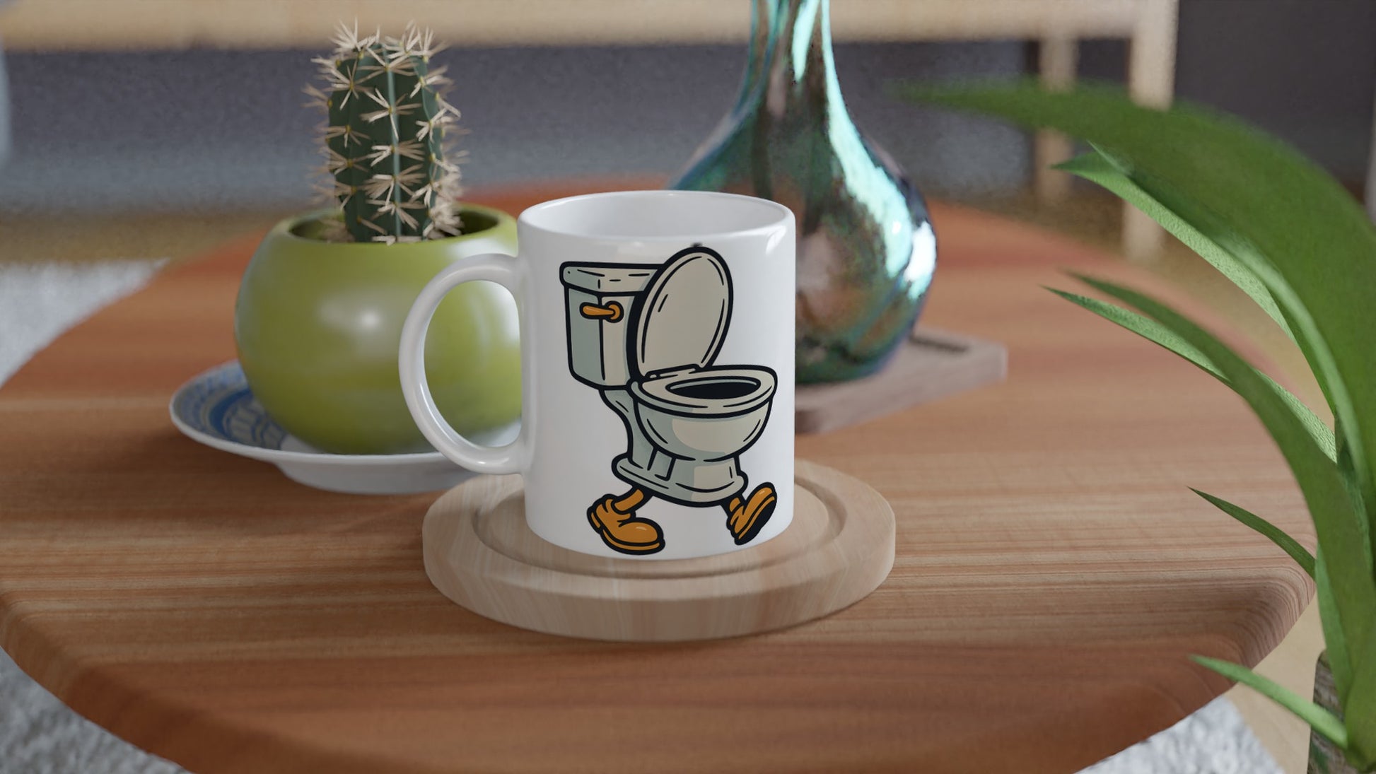Toalett med fötter, unik och praktisk design för badrummet. Skapa en unik atmosfär med denna stilfulla toalett.
