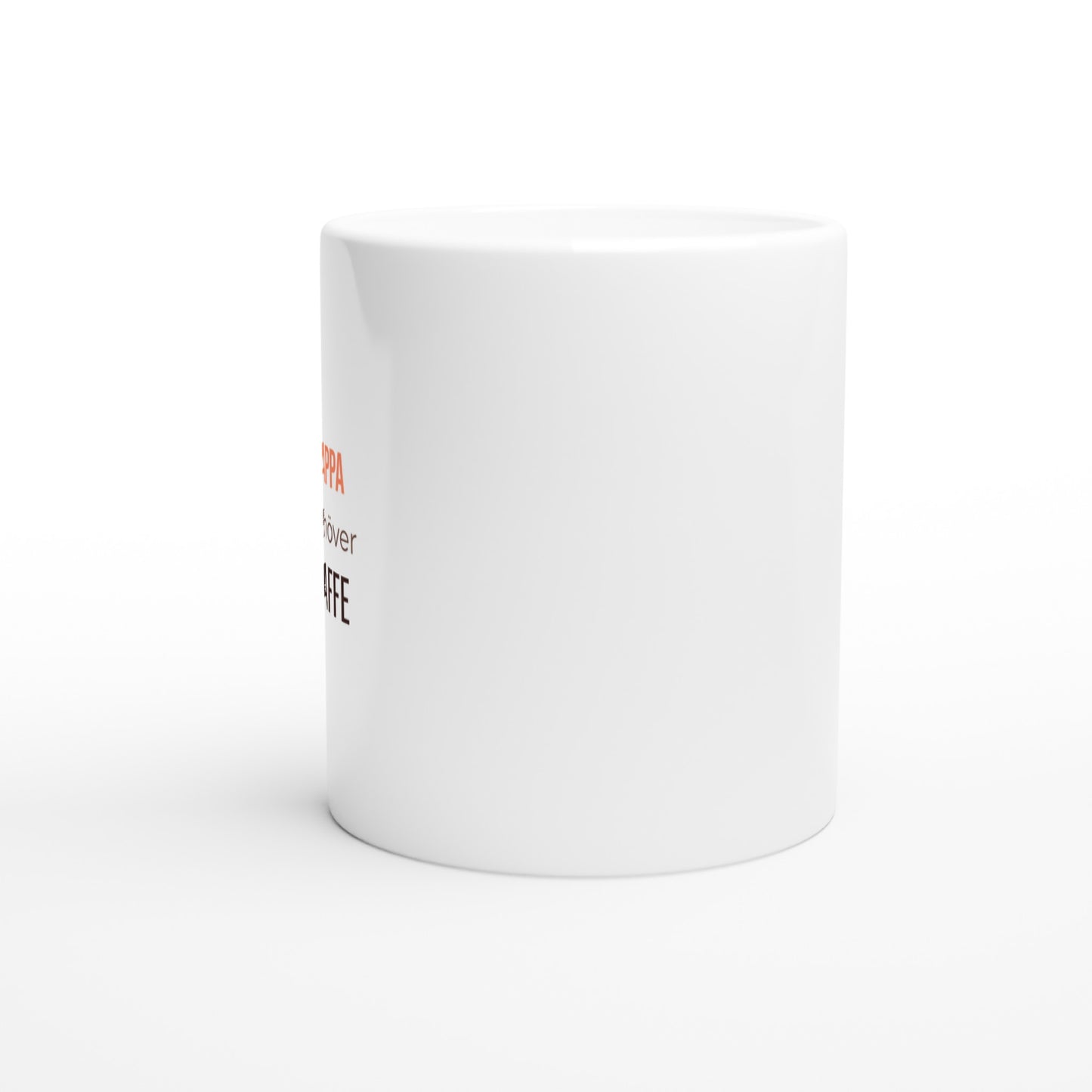 Pappa behöver kaffe - en rolig design för morgontrötta fäder som behöver sin kopp kaffe.