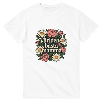 T-shirt med blommigt mönster för att visa mamma kärlek. Perfekt för alla tillfällen.