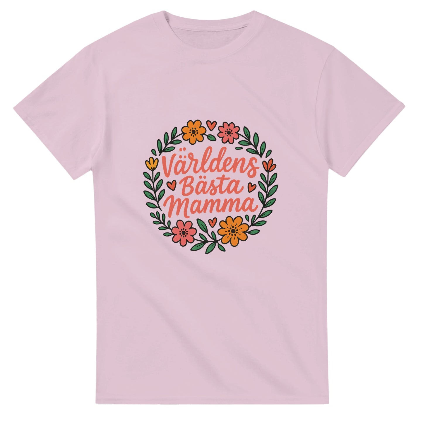 Mammas blomkrans med handskrivet meddelande. En uppskattad gåva för den bästa mamman.